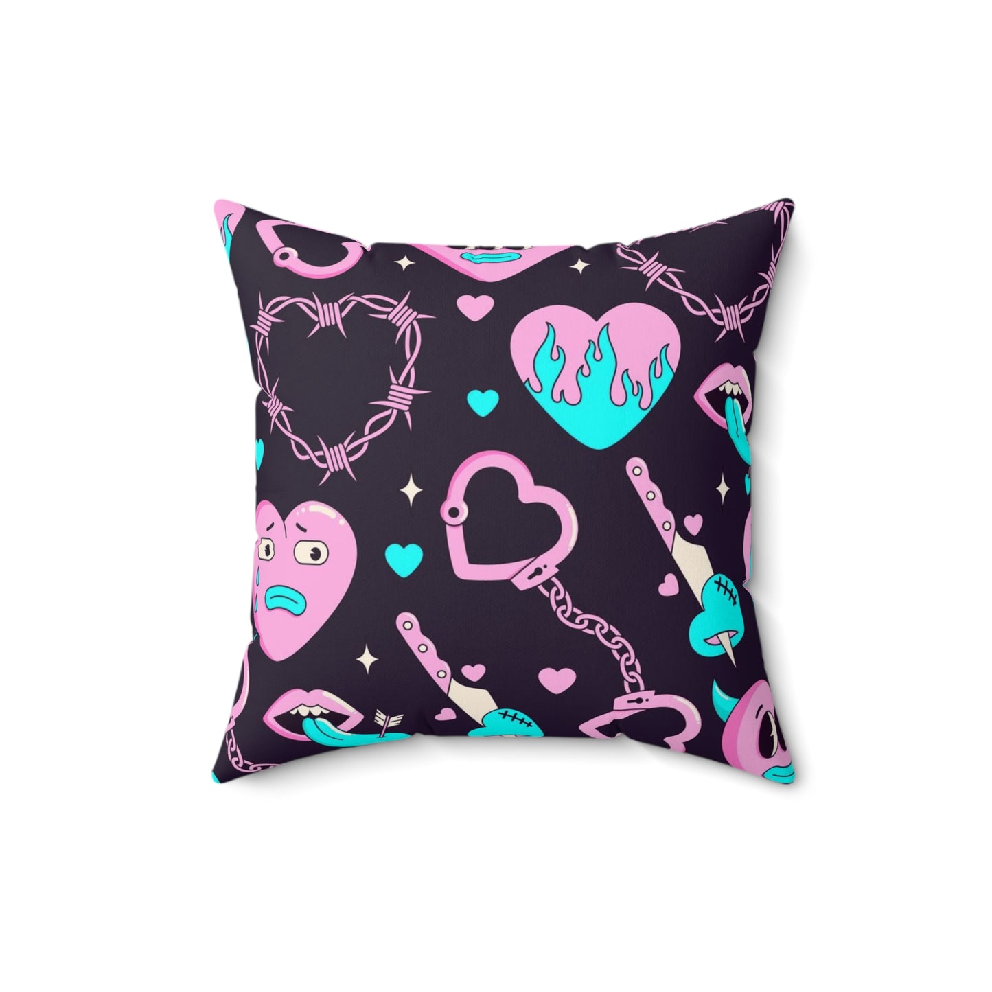 Lonely Hearts Club Square Pillow