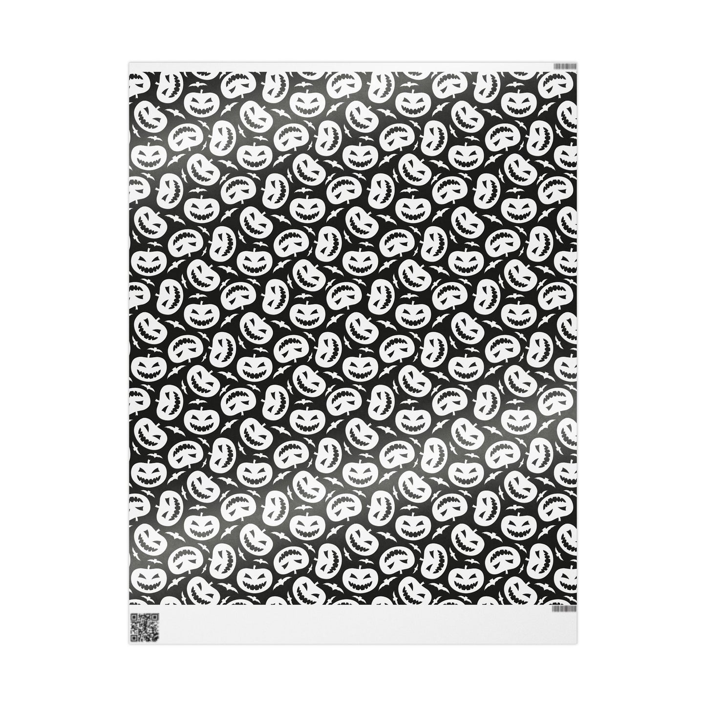 Black and White Pumpkin Wrapping Paper