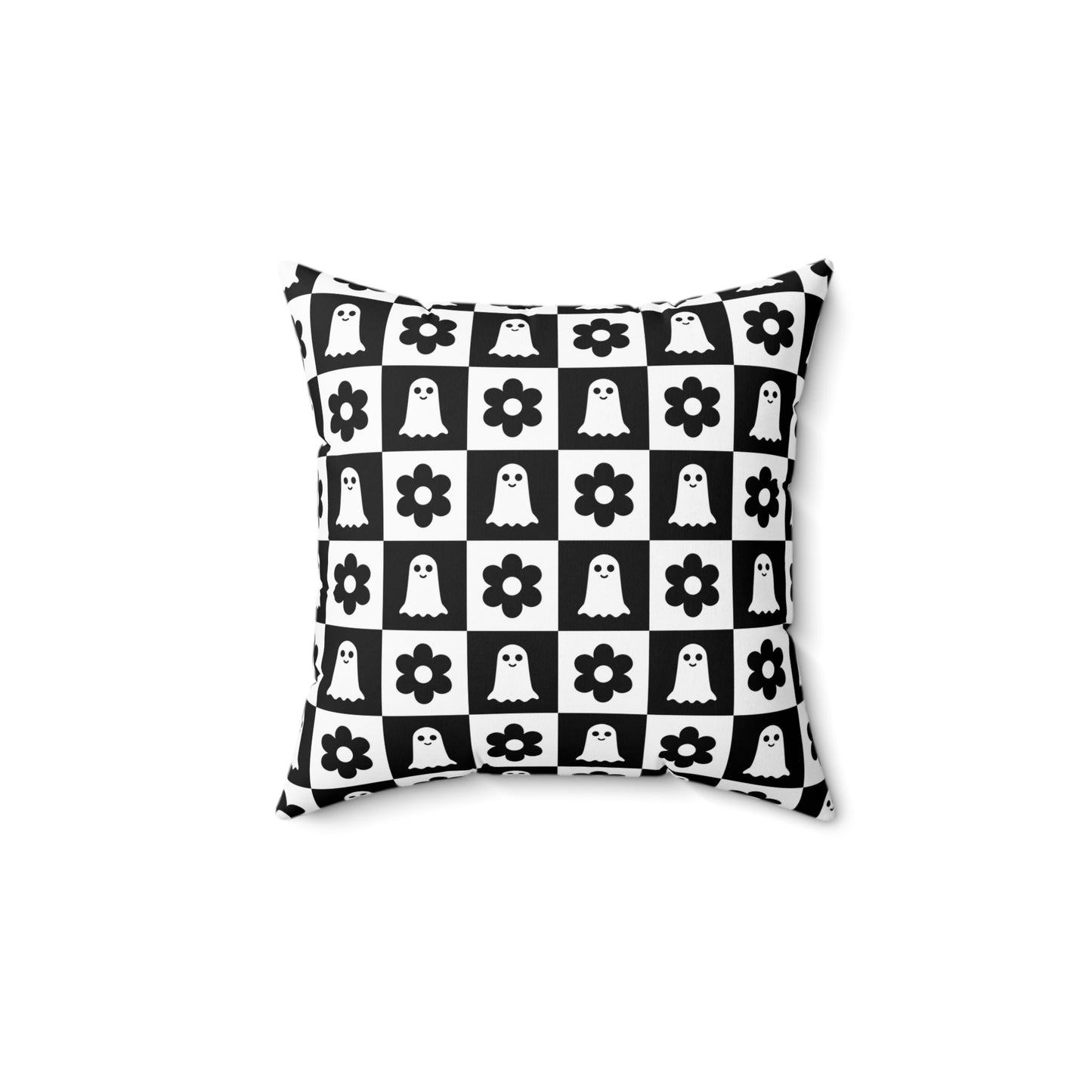 Ghost And Flower Square Pillow