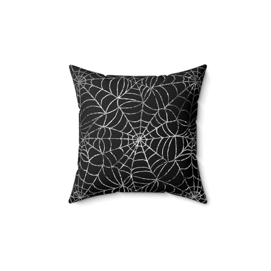 Almohada cuadrada de telaraña