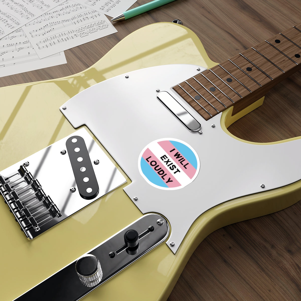 I Will Exist Loudly Sticker