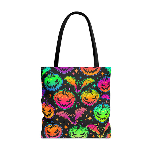 Neon Pumpkin Tote Bag