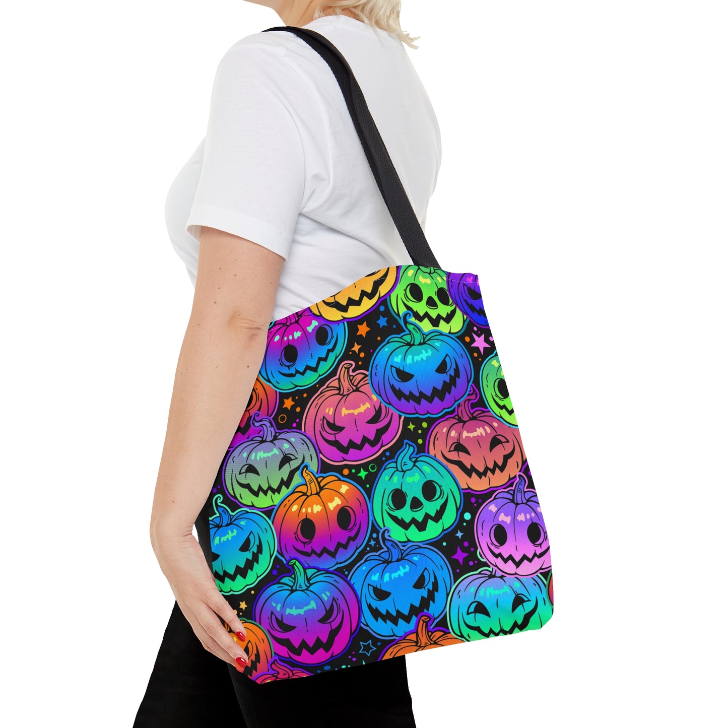 Colorful Pumpkin Tote Bag