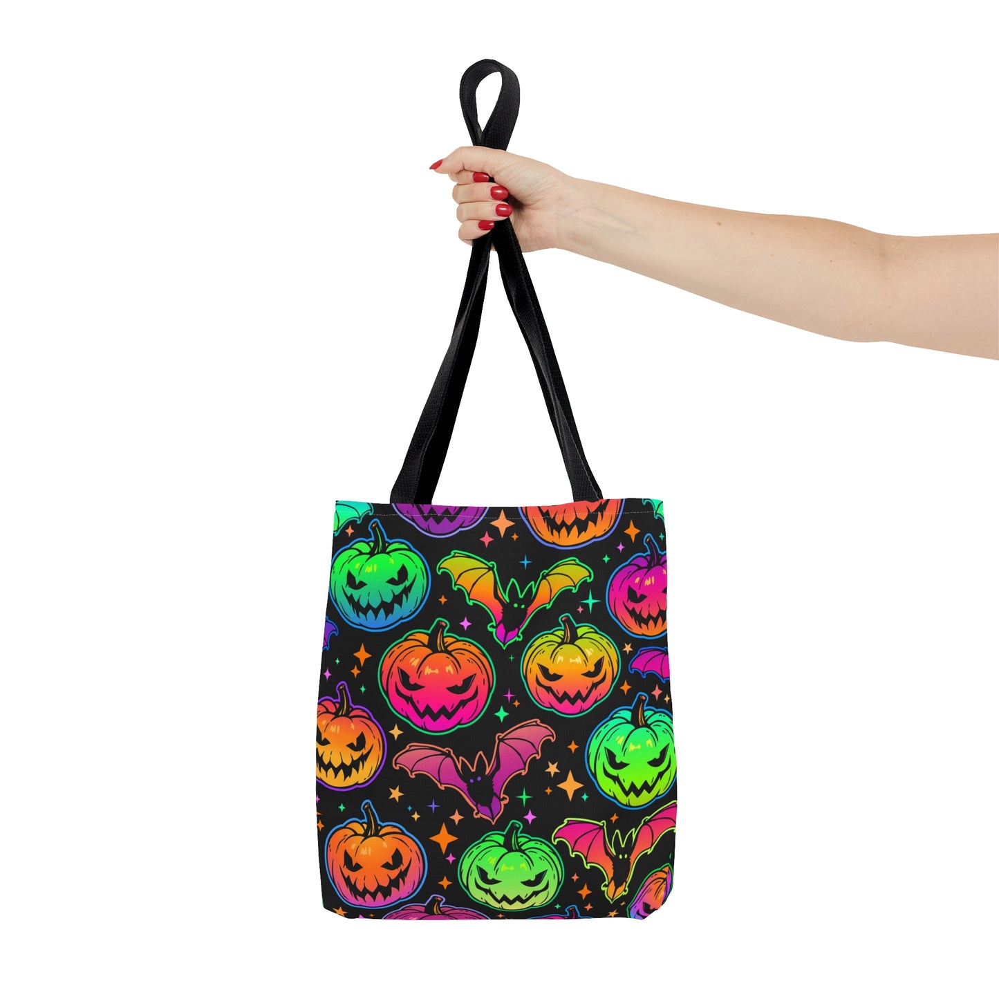 Neon Pumpkin Tote Bag