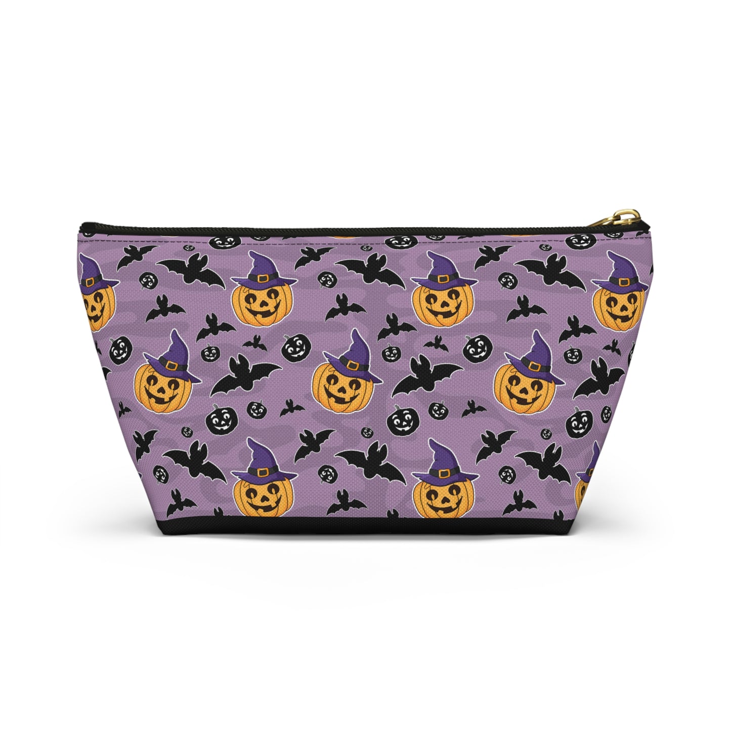 Pumpkin And Bats Accessory Pouch