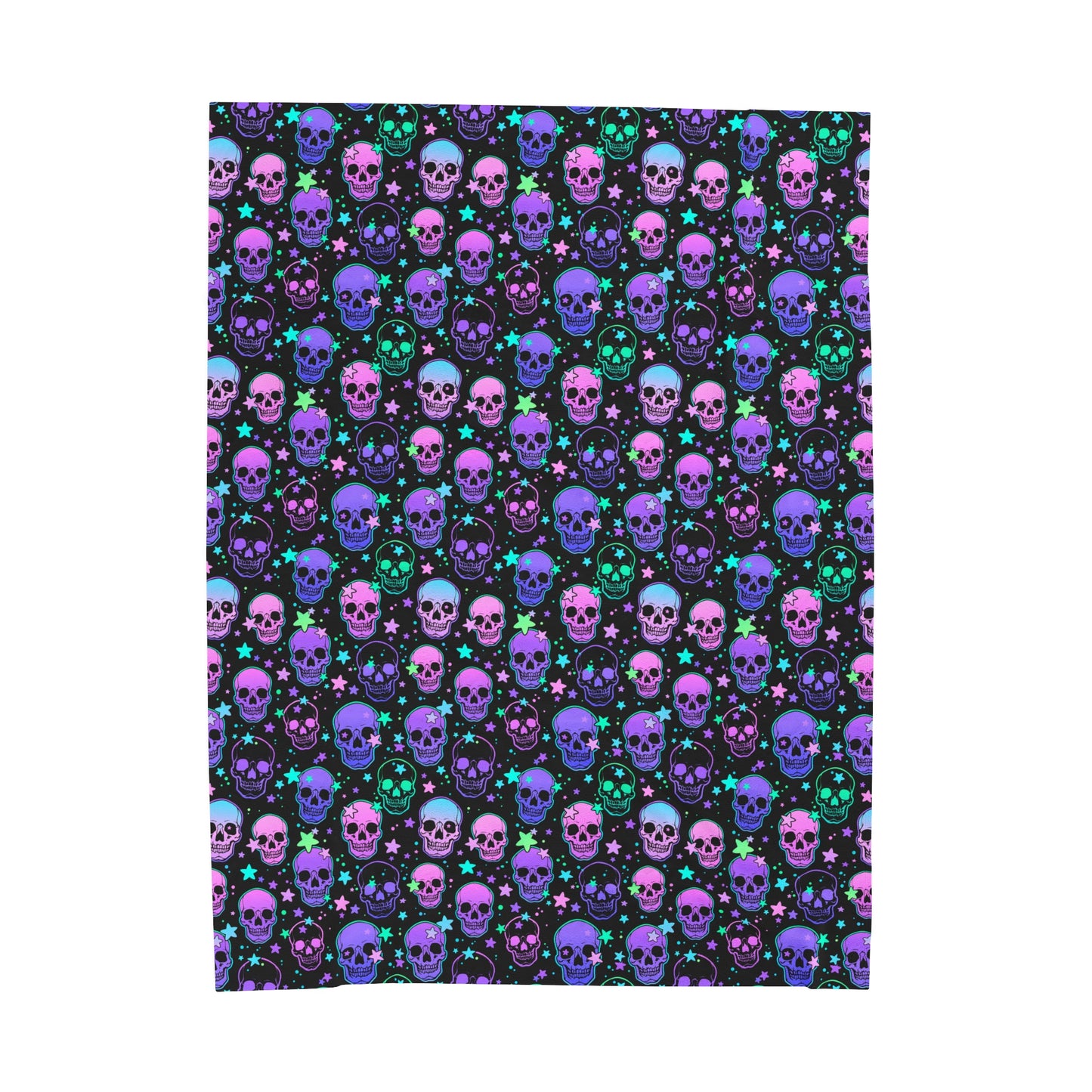 Pastel Skull Plush Blanket