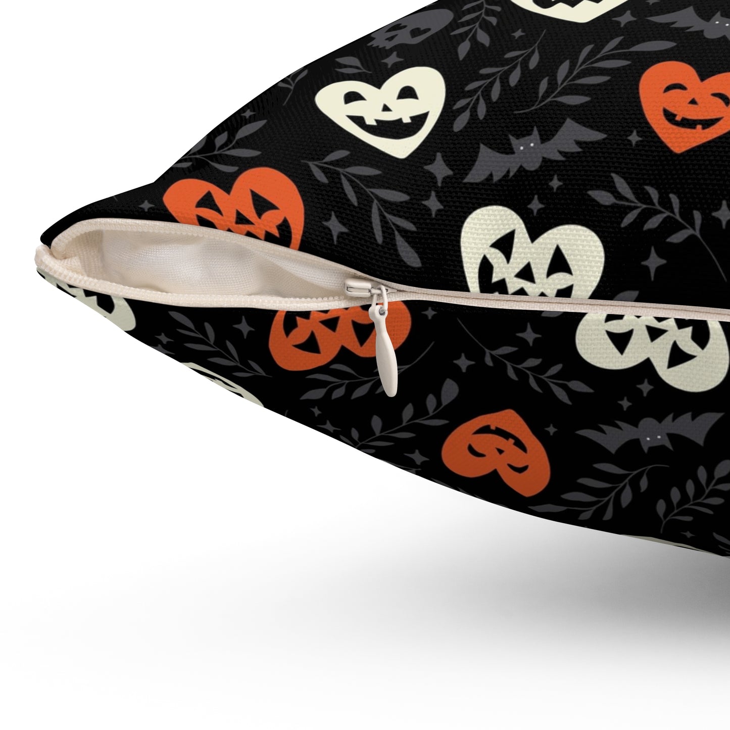 Halloween Hearts Square Pillow