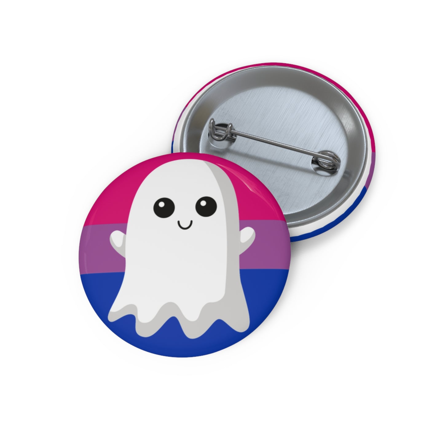 Bisexual Pride Ghost Pin Buttons