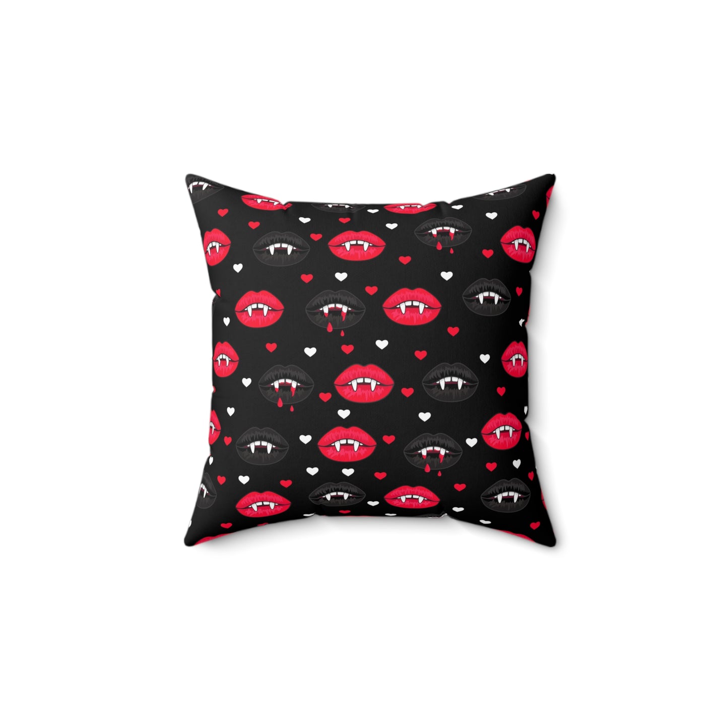 Vampire Fangs Square Pillow