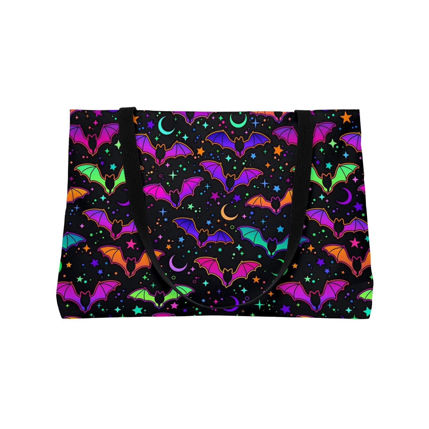 Neon Bats Weekender Tote Bag