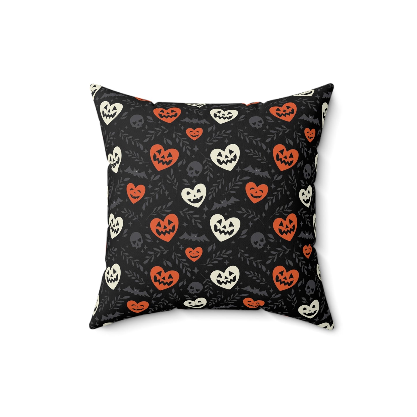 Halloween Hearts Square Pillow