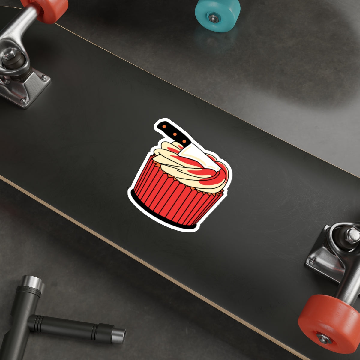 Horror Cupcake Sticker