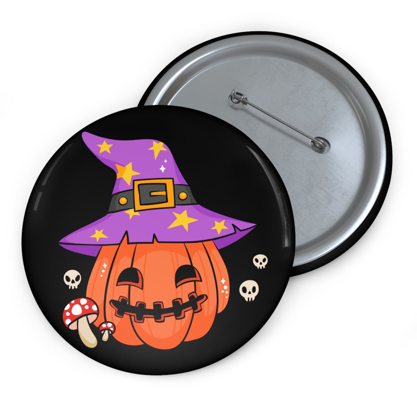 Pumpkin Pin Button