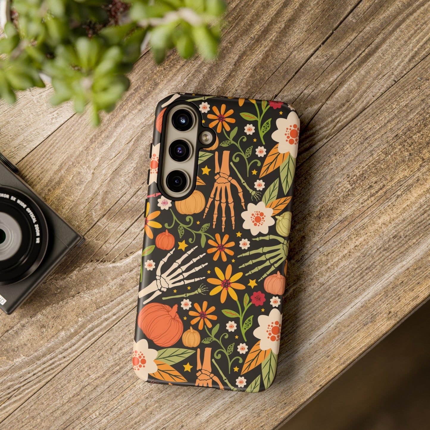 Bones And Flowers Phone Case