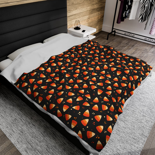 Candy Corn Plush Blanket