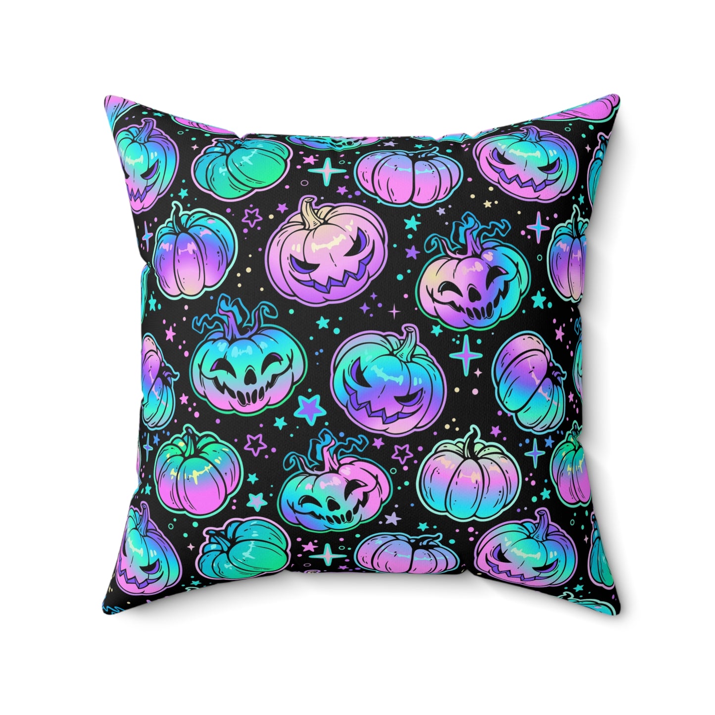 Pastel Pumpkin Square Pillow