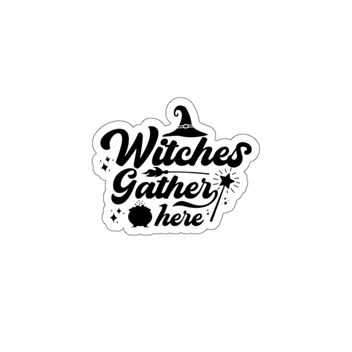 Witches Gather Here Sticker