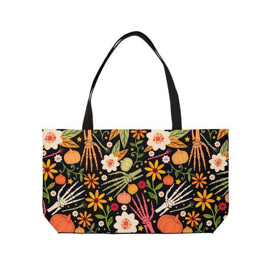 Bones And Flowers Weekender Tote Bag