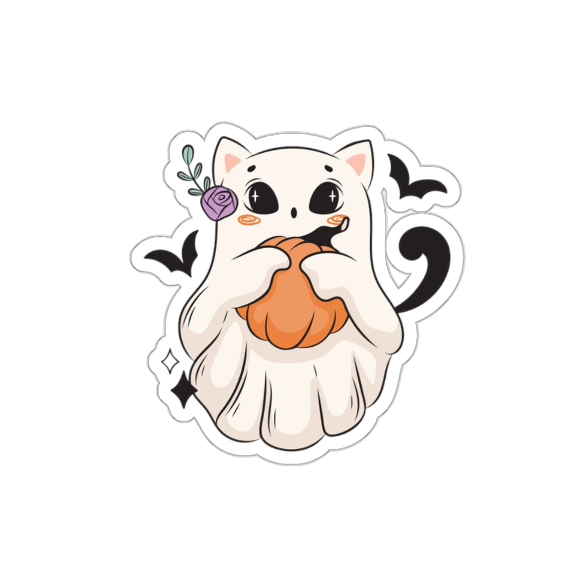 Ghost Cat Sticker