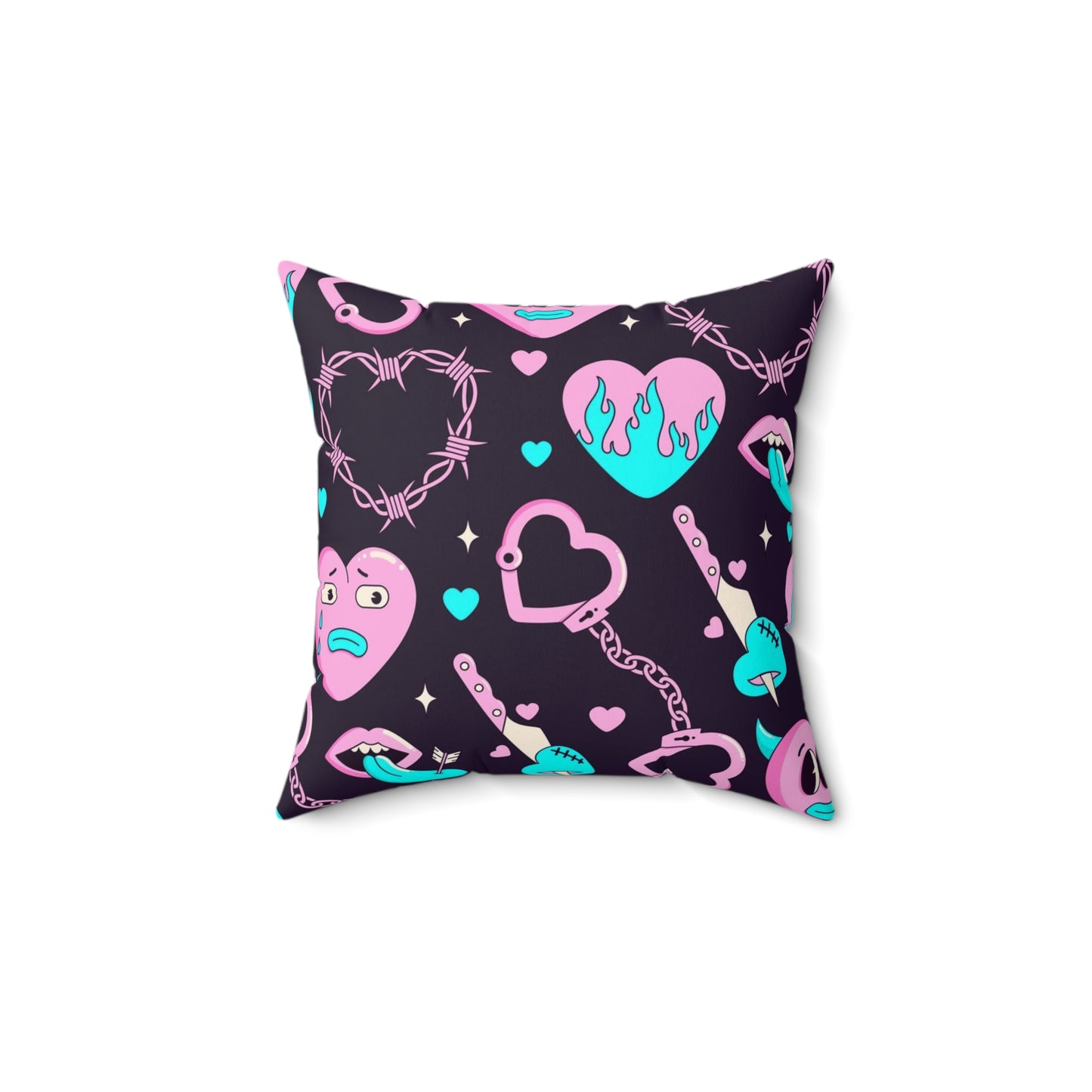 Lonely Hearts Club Square Pillow