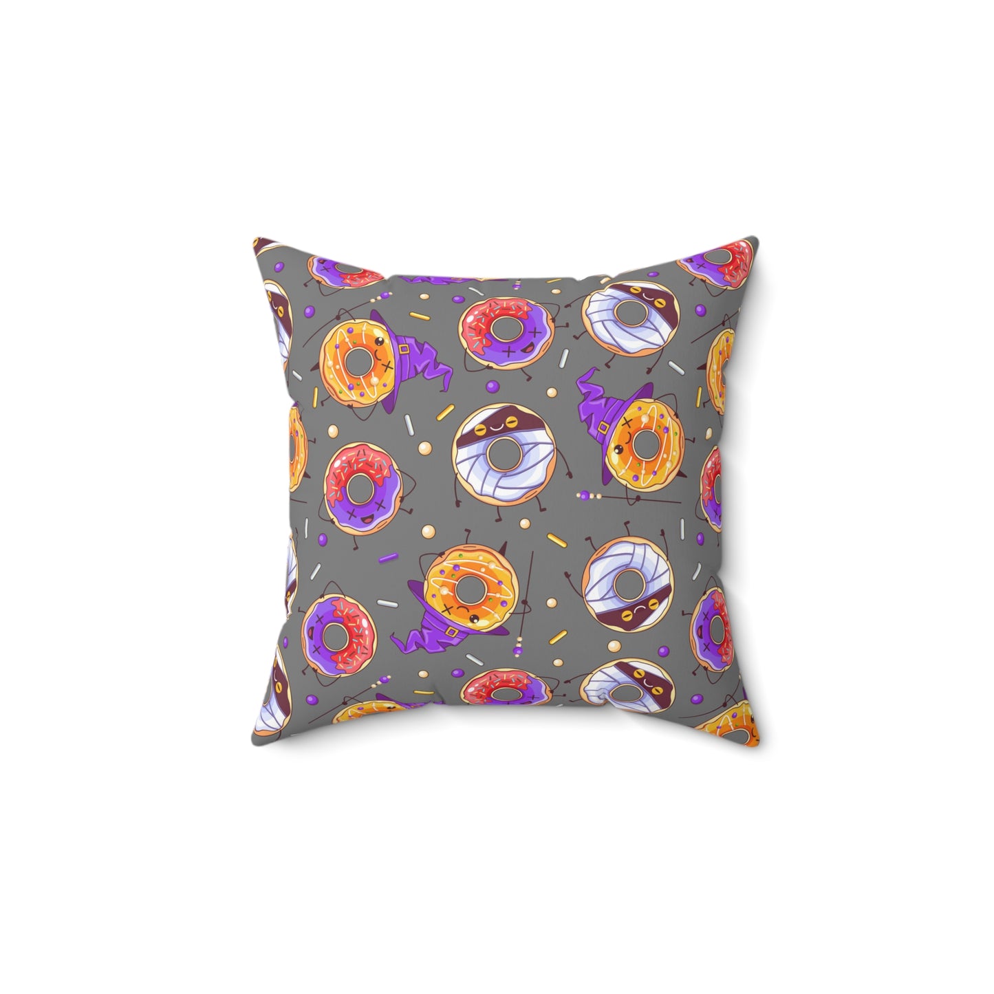 Spooky Donuts Square Pillow
