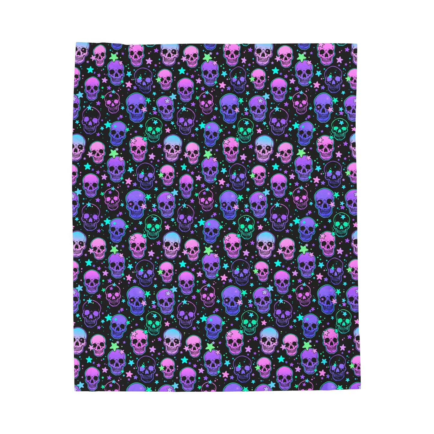 Pastel Skull Plush Blanket