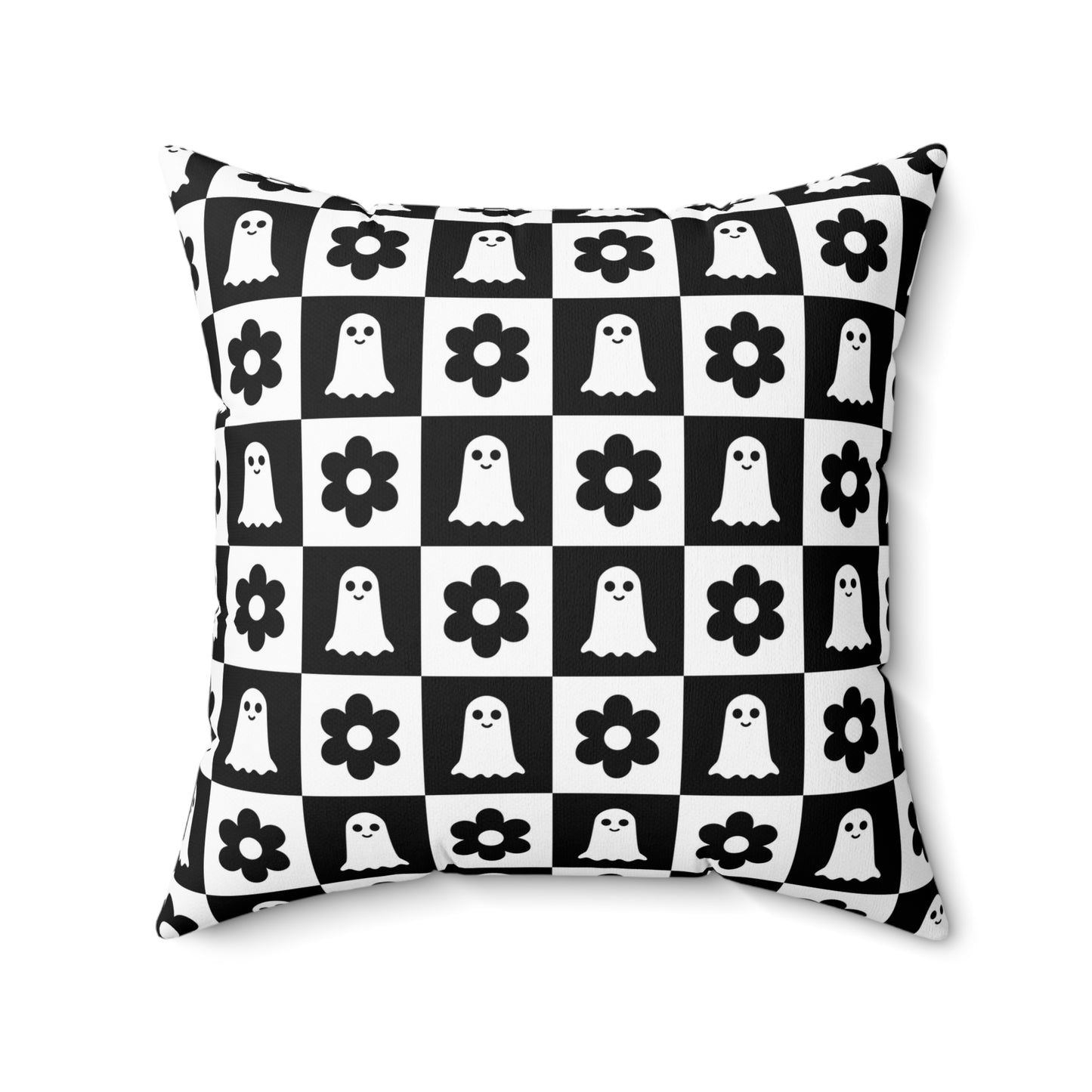 Ghost And Flower Square Pillow