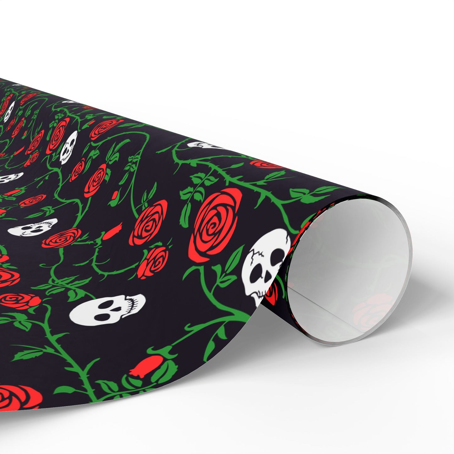 Skull And Rose Wrapping Paper