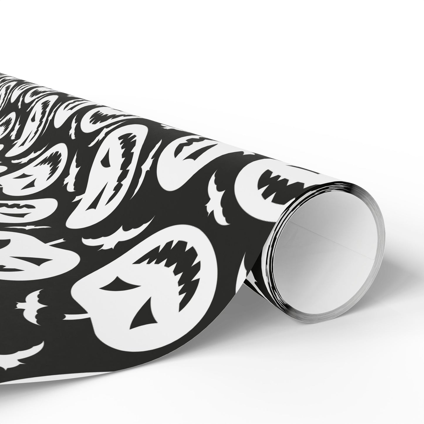 Black and White Pumpkin Wrapping Paper