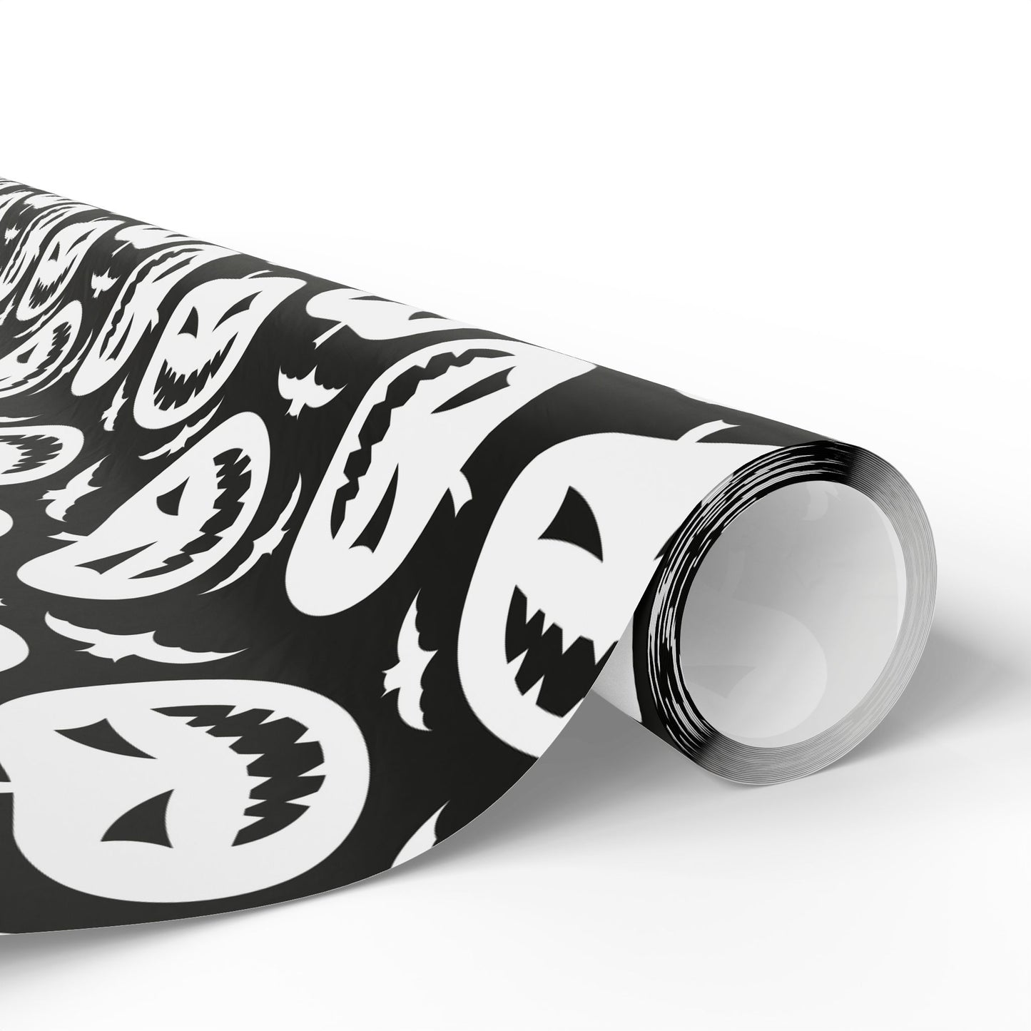 Black and White Pumpkin Wrapping Paper