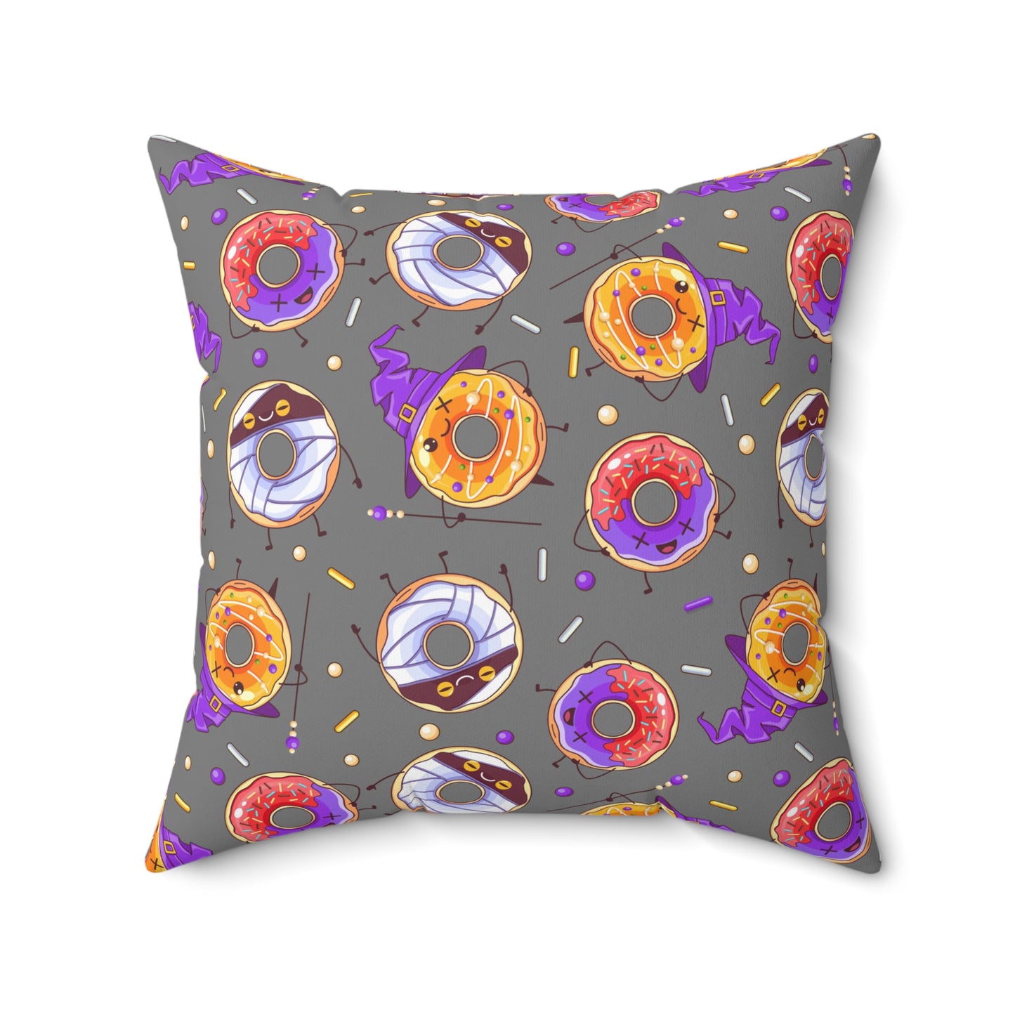 Spooky Donuts Square Pillow