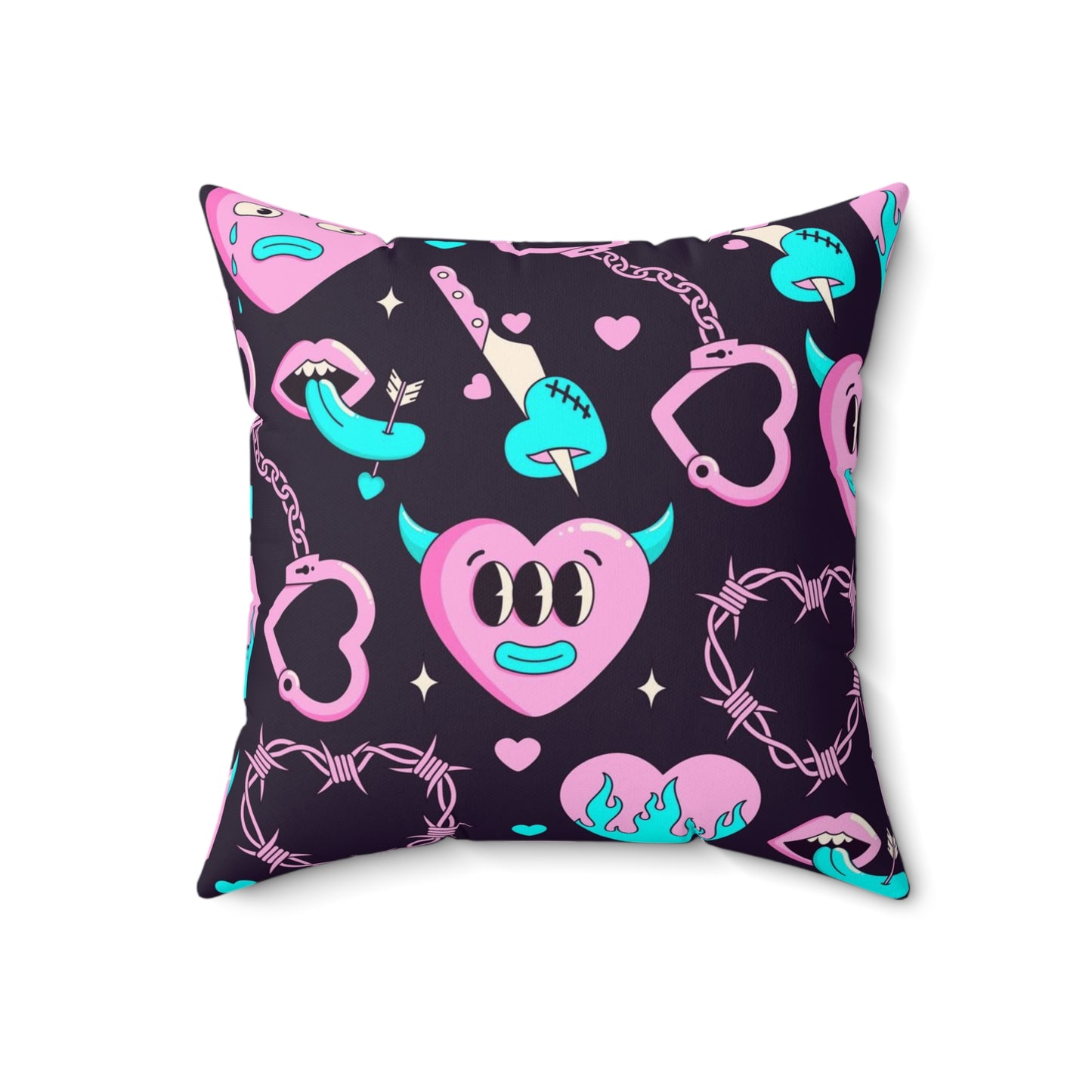 Lonely Hearts Club Square Pillow