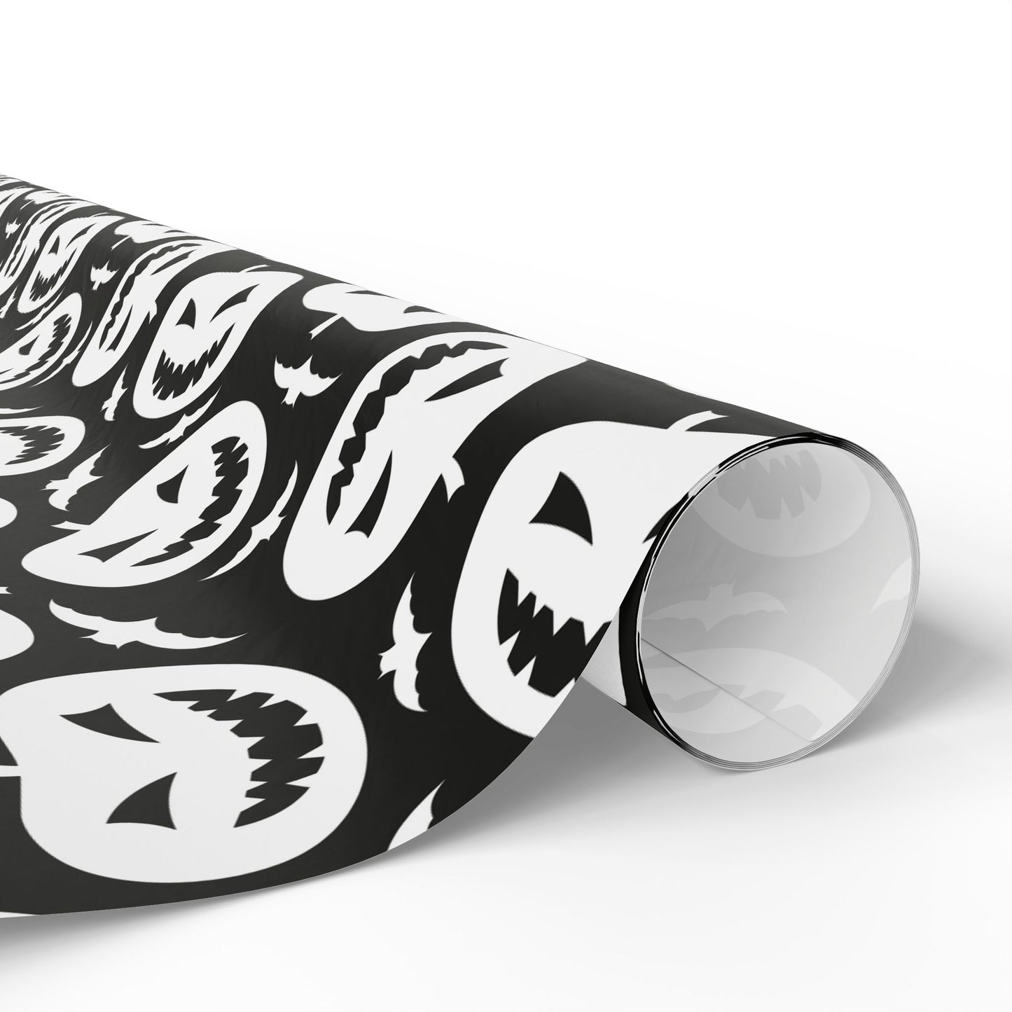 Black and White Pumpkin Wrapping Paper