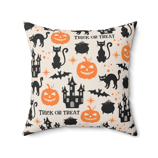 Trick Or Treat Square Pillow