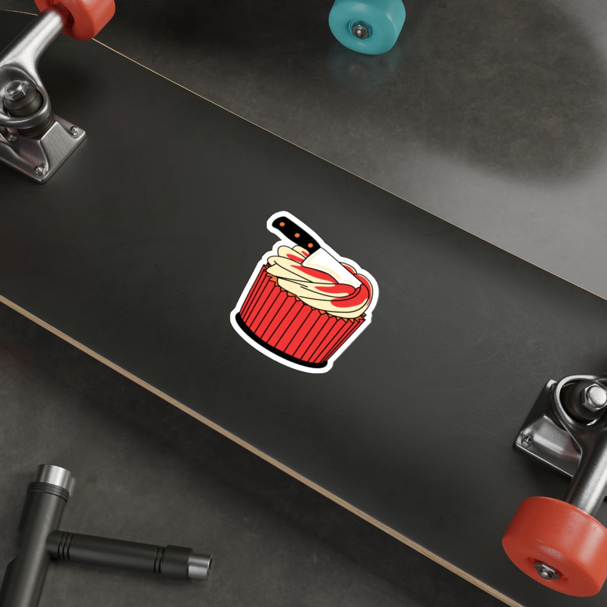 Horror Cupcake Sticker