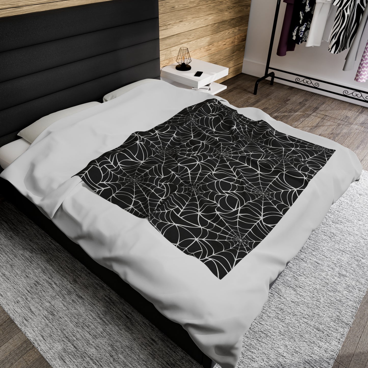 Spiderweb Plush Blanket