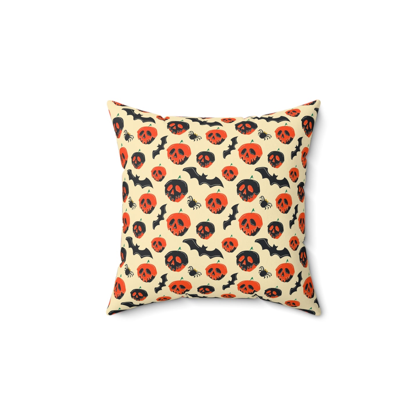 Poisoned Apple And Bats Square Pillow