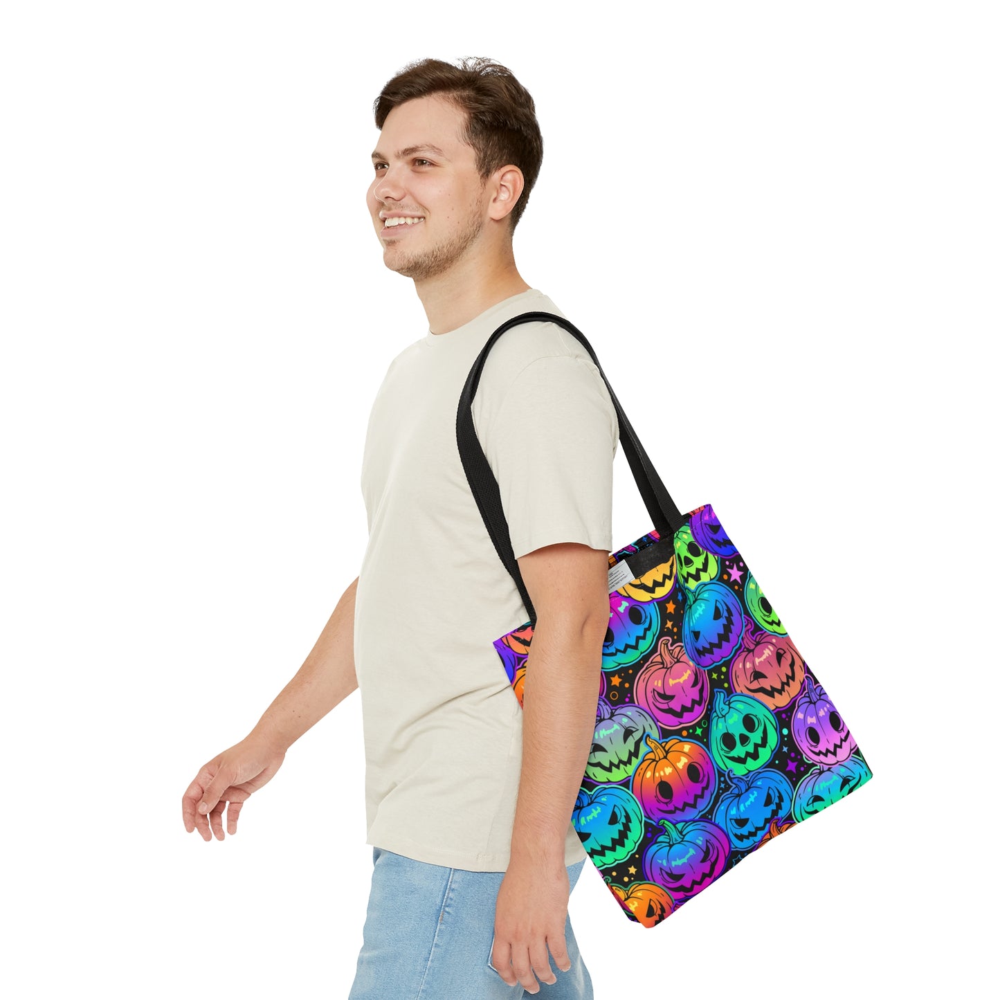 Colorful Pumpkin Tote Bag