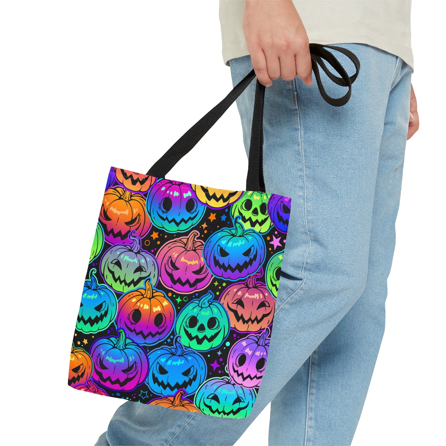 Colorful Pumpkin Tote Bag