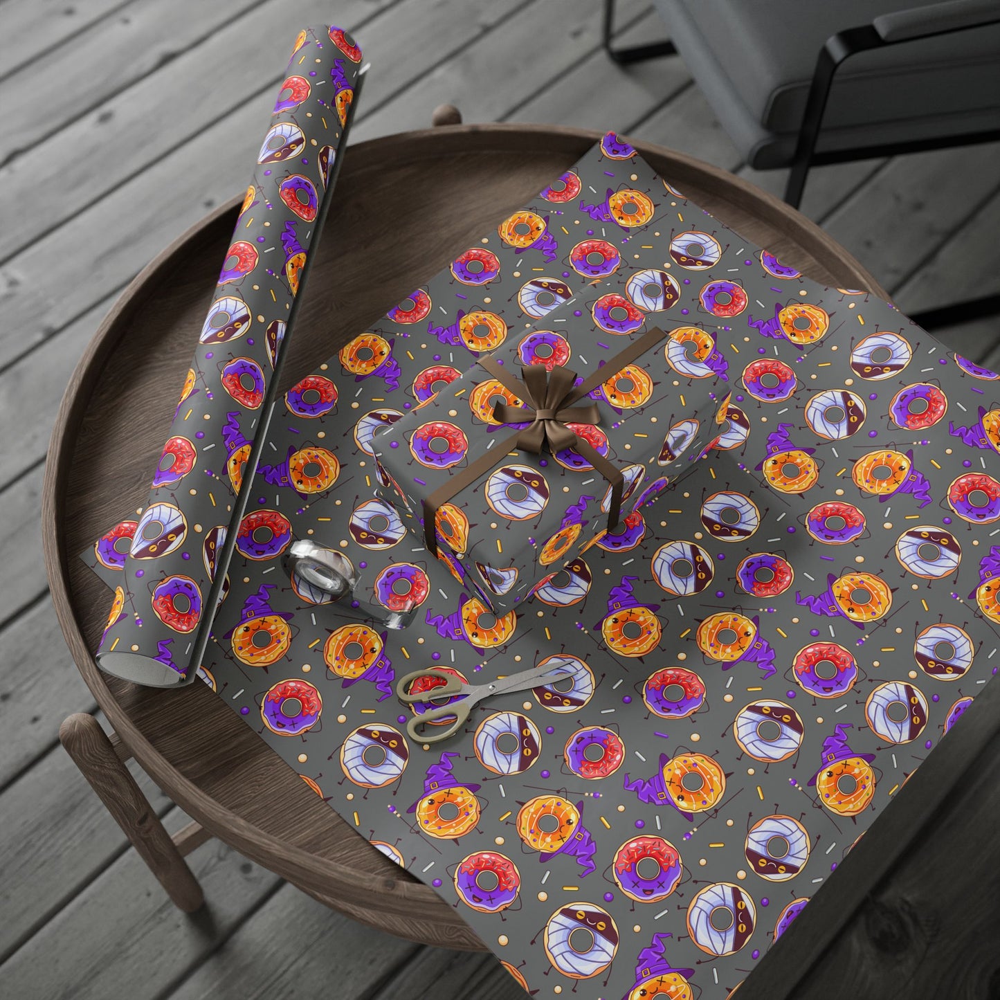 Spooky Donut Wrapping Paper