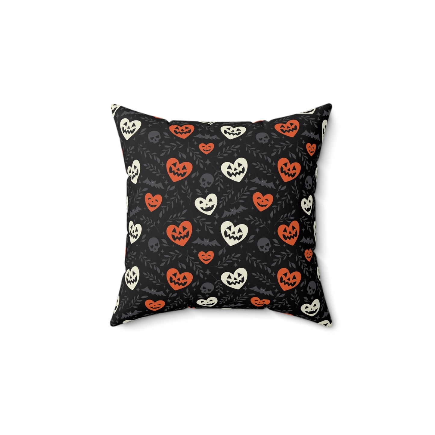 Halloween Hearts Square Pillow