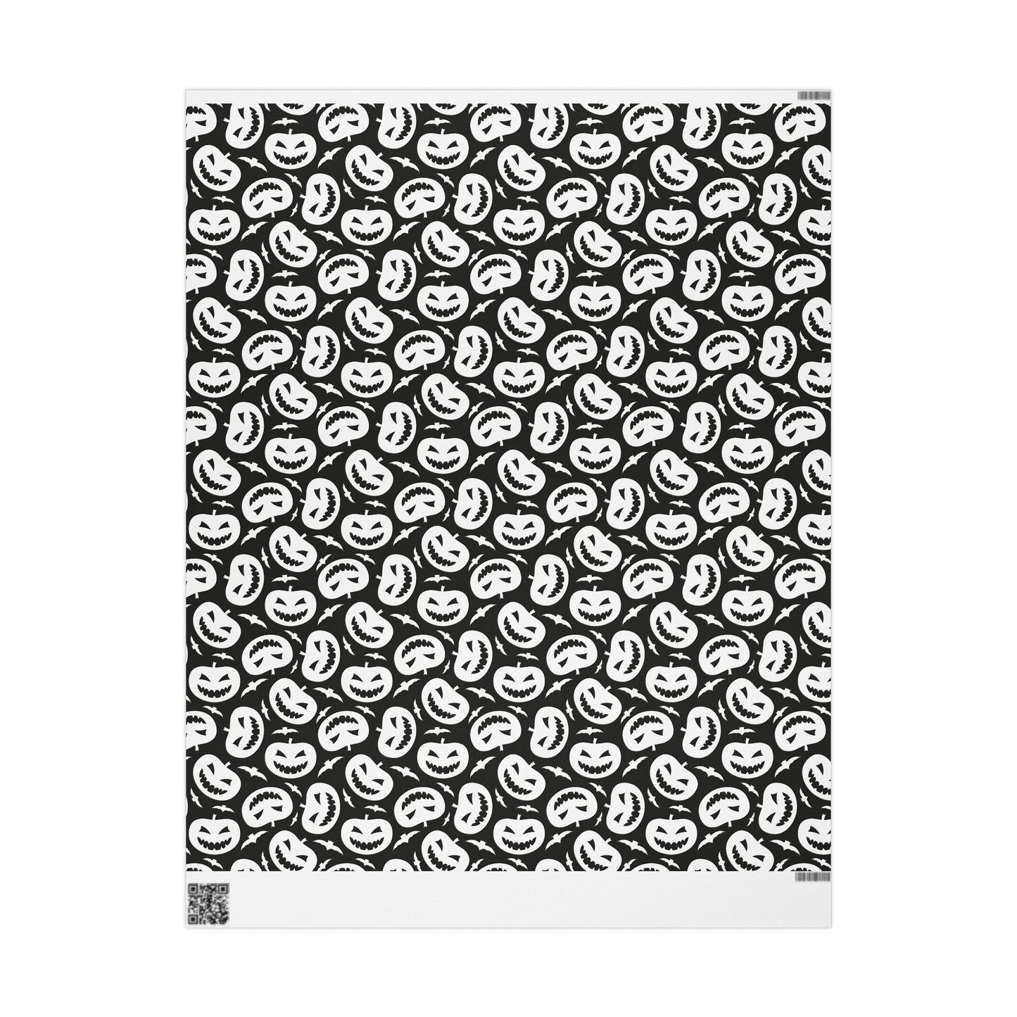 Black and White Pumpkin Wrapping Paper