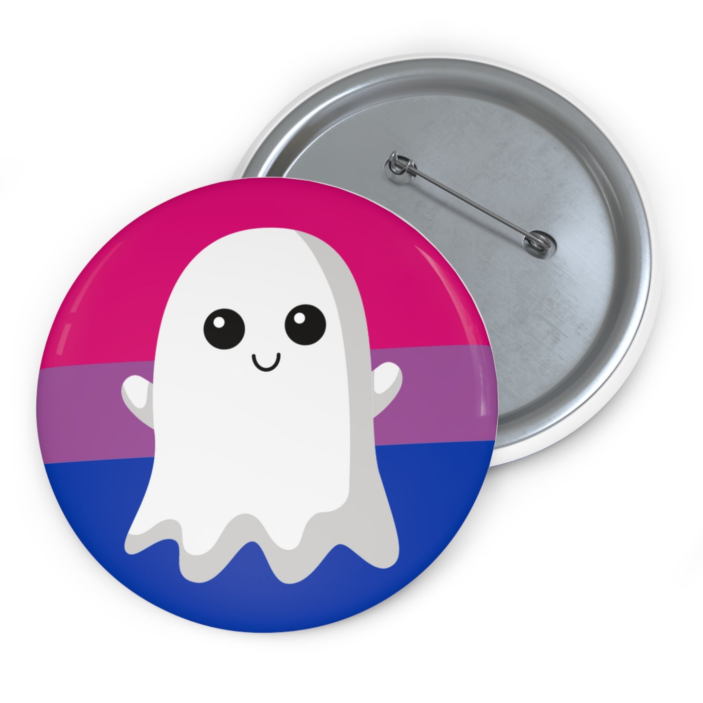 Bisexual Pride Ghost Pin Buttons