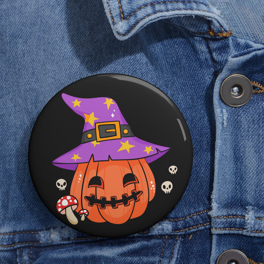 Pumpkin Pin Button