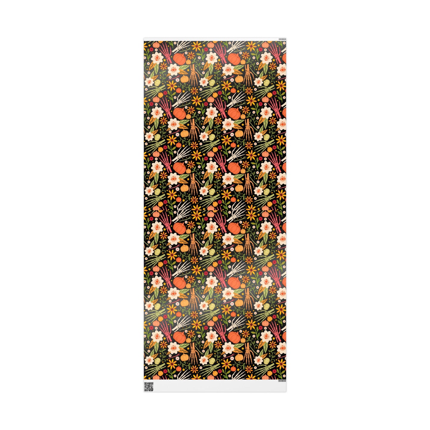 Bones And Flowers Wrapping Paper