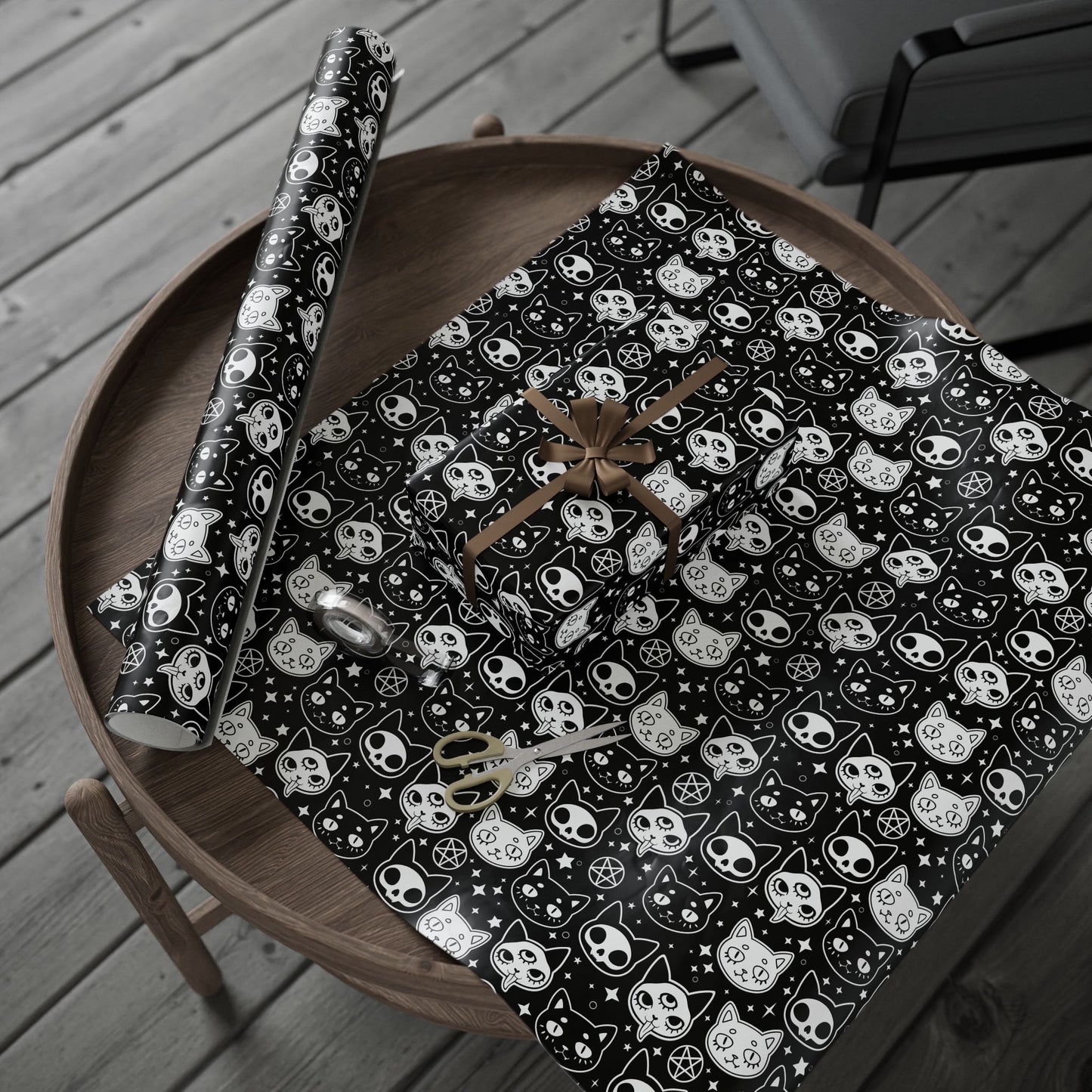 Spooky Cat Wrapping Paper