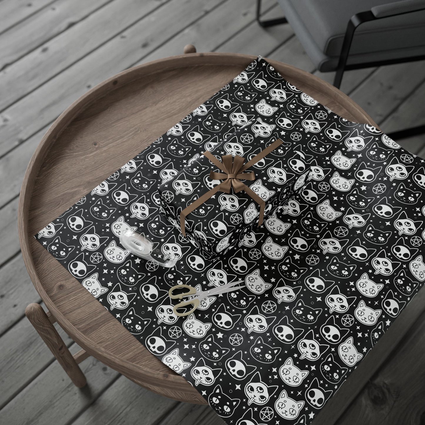 Spooky Cat Wrapping Paper