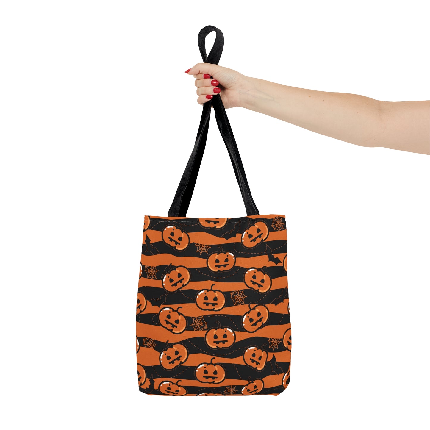 Halloween-Streifen-Stofftasche