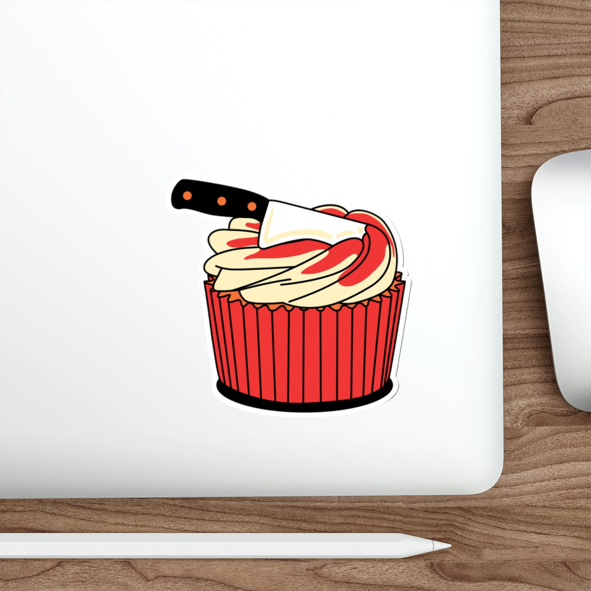 Horror Cupcake Sticker