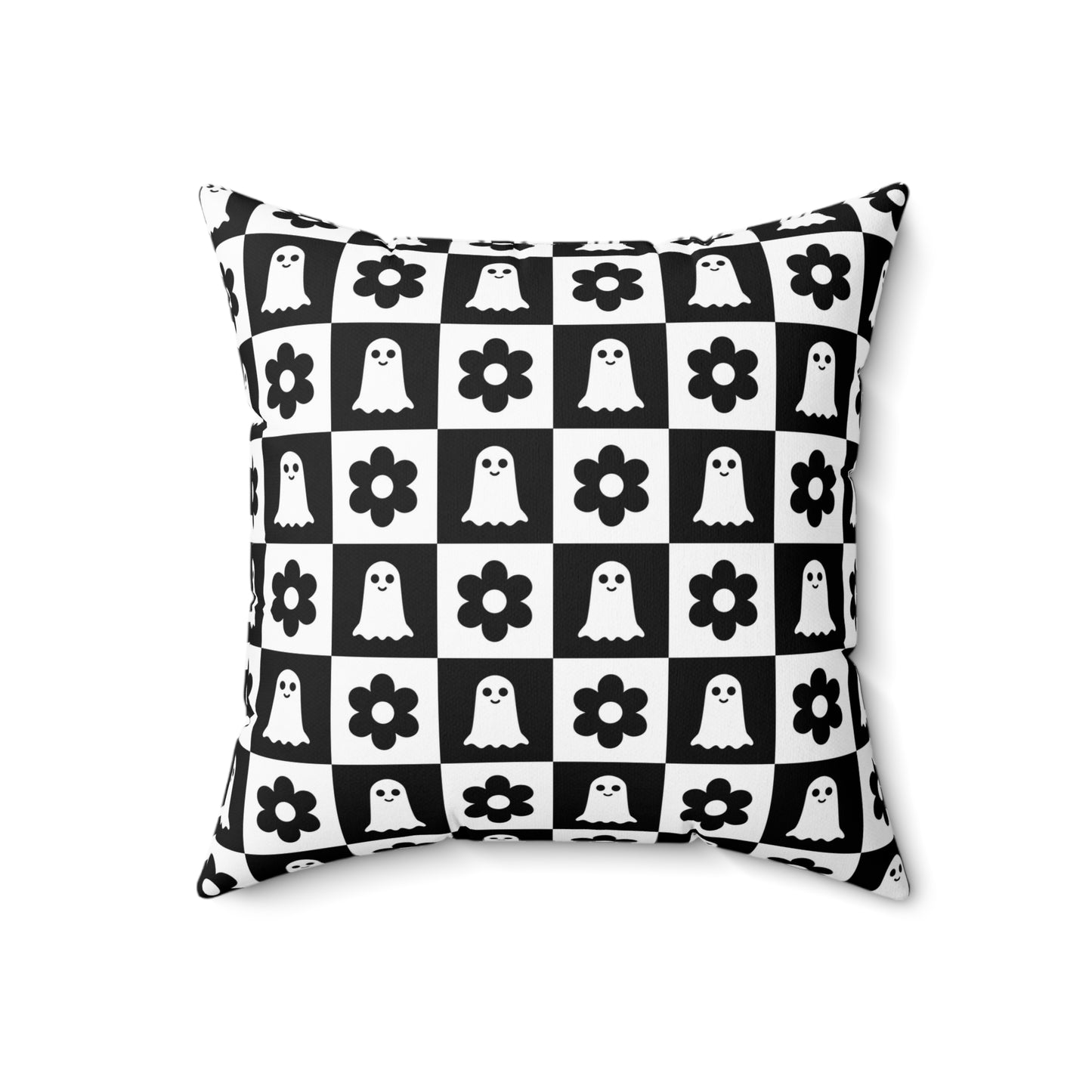 Ghost And Flower Square Pillow